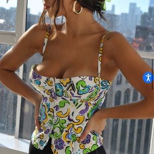 Mirror Palais 90’s swirl bustier | Never worn